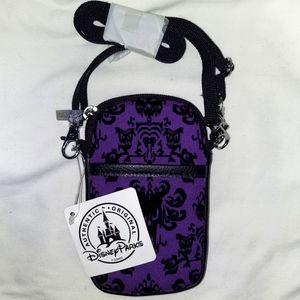 New Authentic Disney Parks Haunted Mansion Crossbody Phone Case Mini Wallet NWT